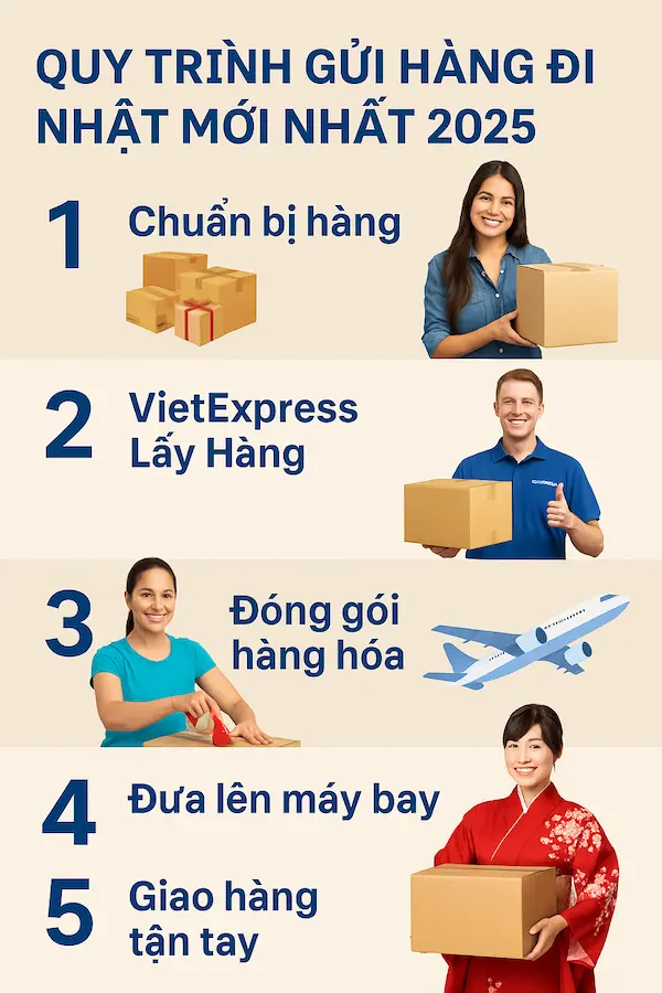 Gửi Hàng Đi Nhật 2025 – Giá Rẻ &Amp; An Toàn 5 Quy trình gửi hàng đi Nhật.